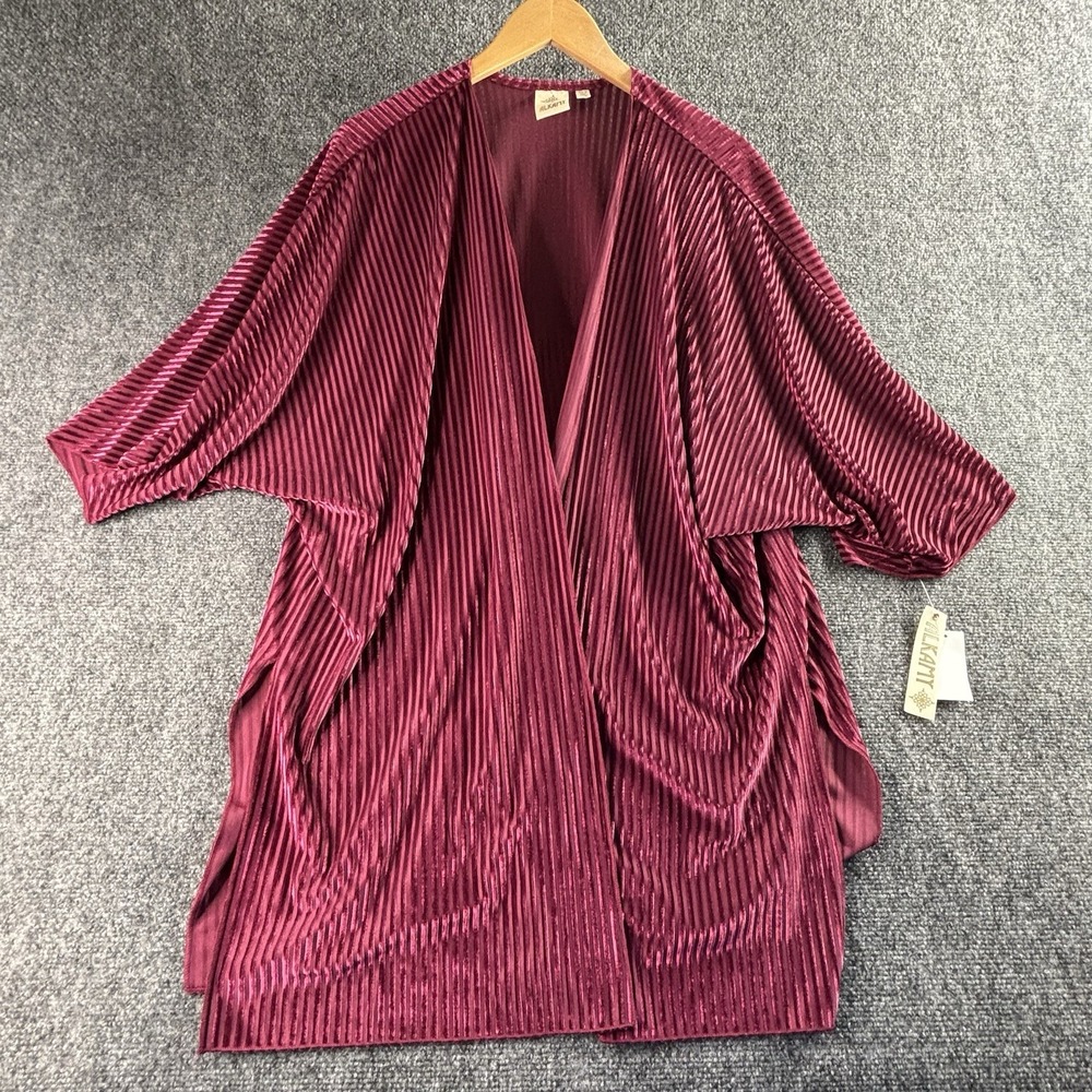NWT Alkamy Burn Out Velvet Wrap Vacation Boho Resortwear XS